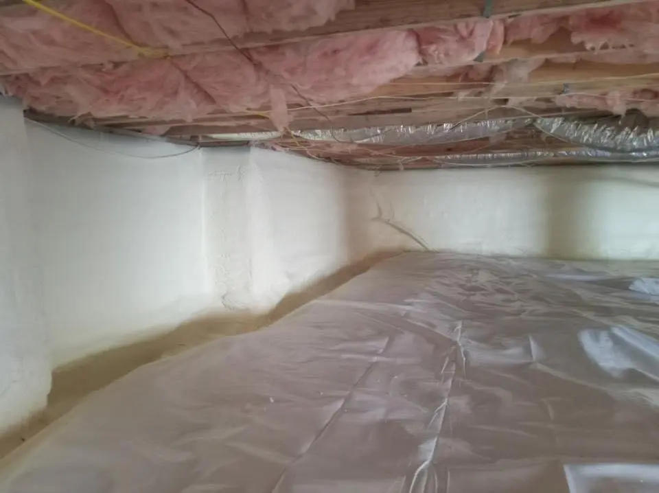 Crawl space encapsulation with closed-cell spray foam for Spray Foam Roofing in Corpus Christi