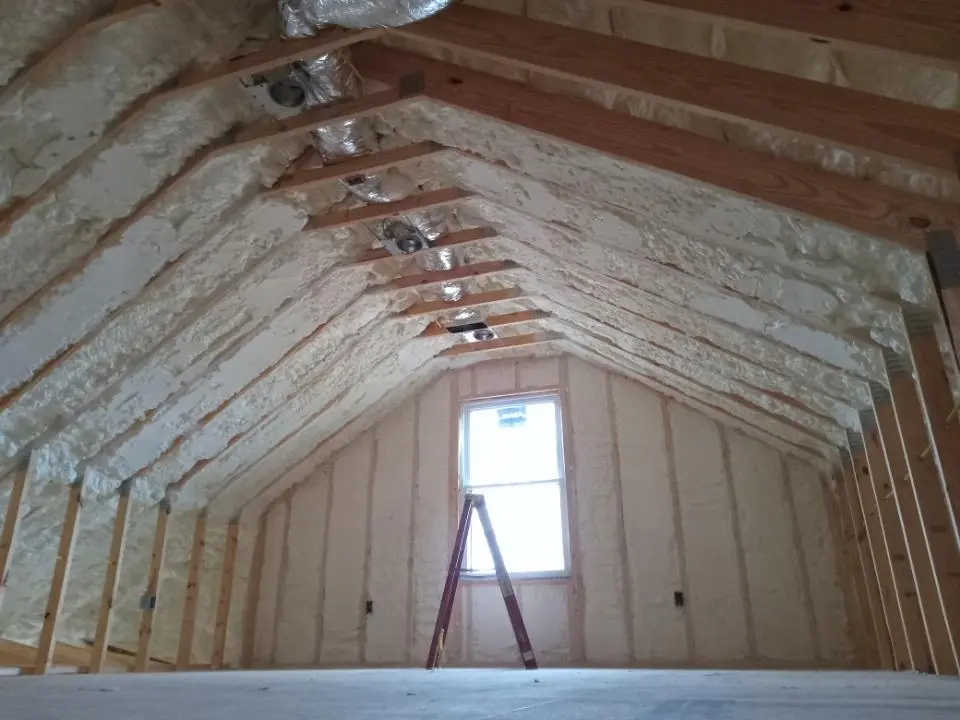 Spray foam roofing application for Crawl Space Insulation project in Corpus Christi